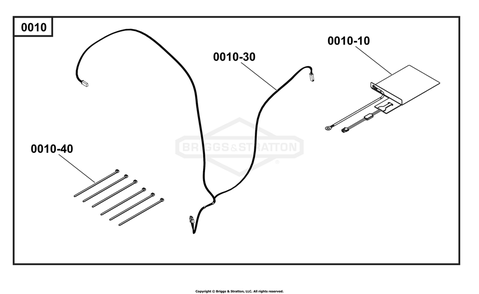 6921-01 - Battery Warmer / Battery Warmer Diagram and Parts List for 040746-00  Briggs and Stratton Generator